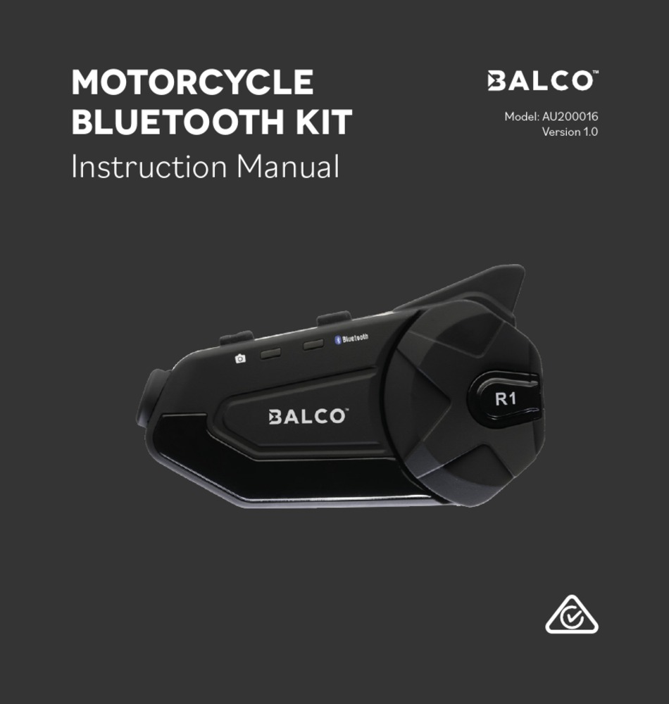 BALCO AU200016 Instruction Manual [Page 