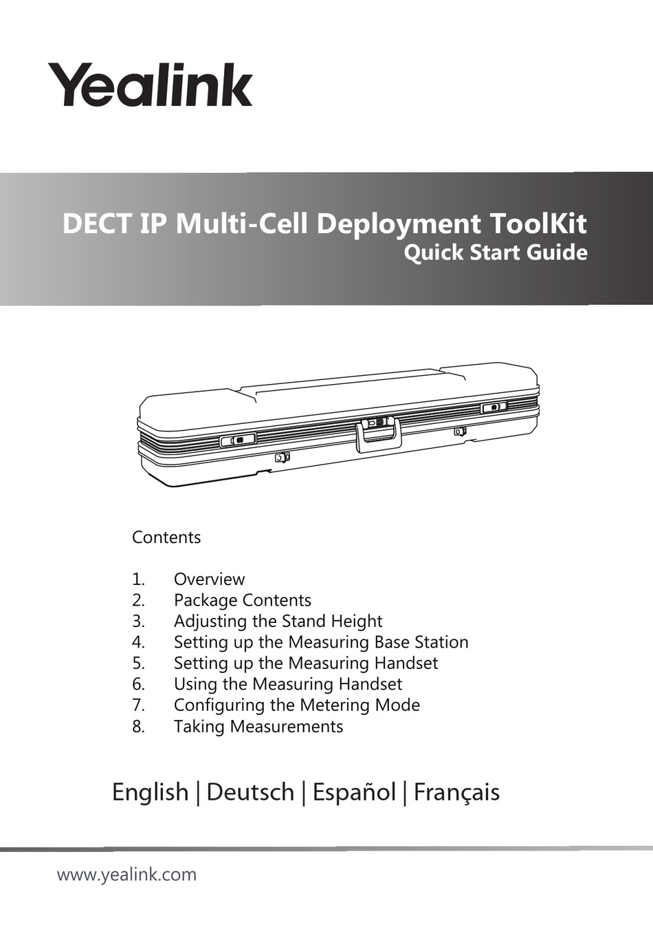 YEALINK DECT IP MULTI-CELL DEPLOYMENT TOOLKIT QUICK START MANUAL Pdf ...