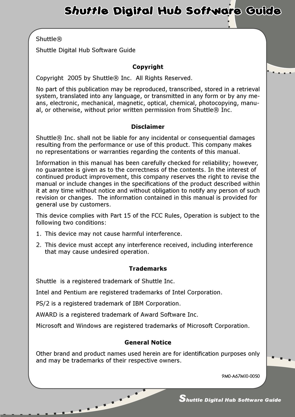 SHUTTLE DIGITAL HUB SOFTWARE MANUAL Pdf Download ManualsLib