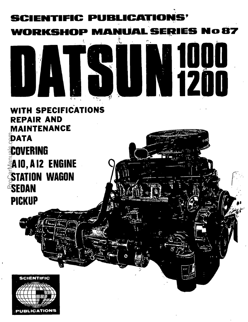 DATSUN 1000 MANUAL Pdf Download ManualsLib