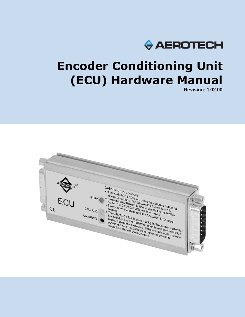 AEROTECH ENCODER CONDITIONING UNIT MANUAL Pdf Download ManualsLib