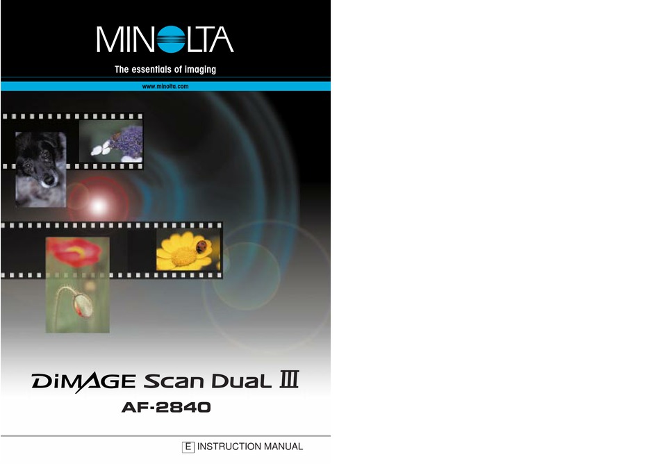 MINOLTA DIMAGE SCAN DUAL III INSTRUCTION MANUAL Pdf Download ManualsLib
