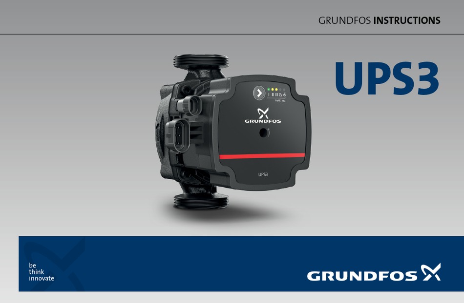 GRUNDFOS UPS3 INSTRUCTIONS MANUAL Pdf Download ManualsLib