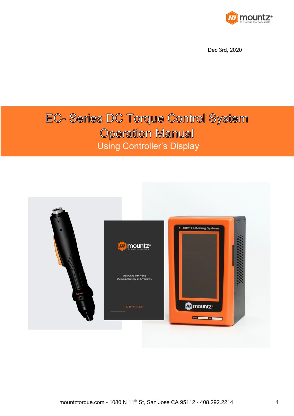 MOUNTZ EC SERIES OPERATION MANUAL Pdf Download ManualsLib