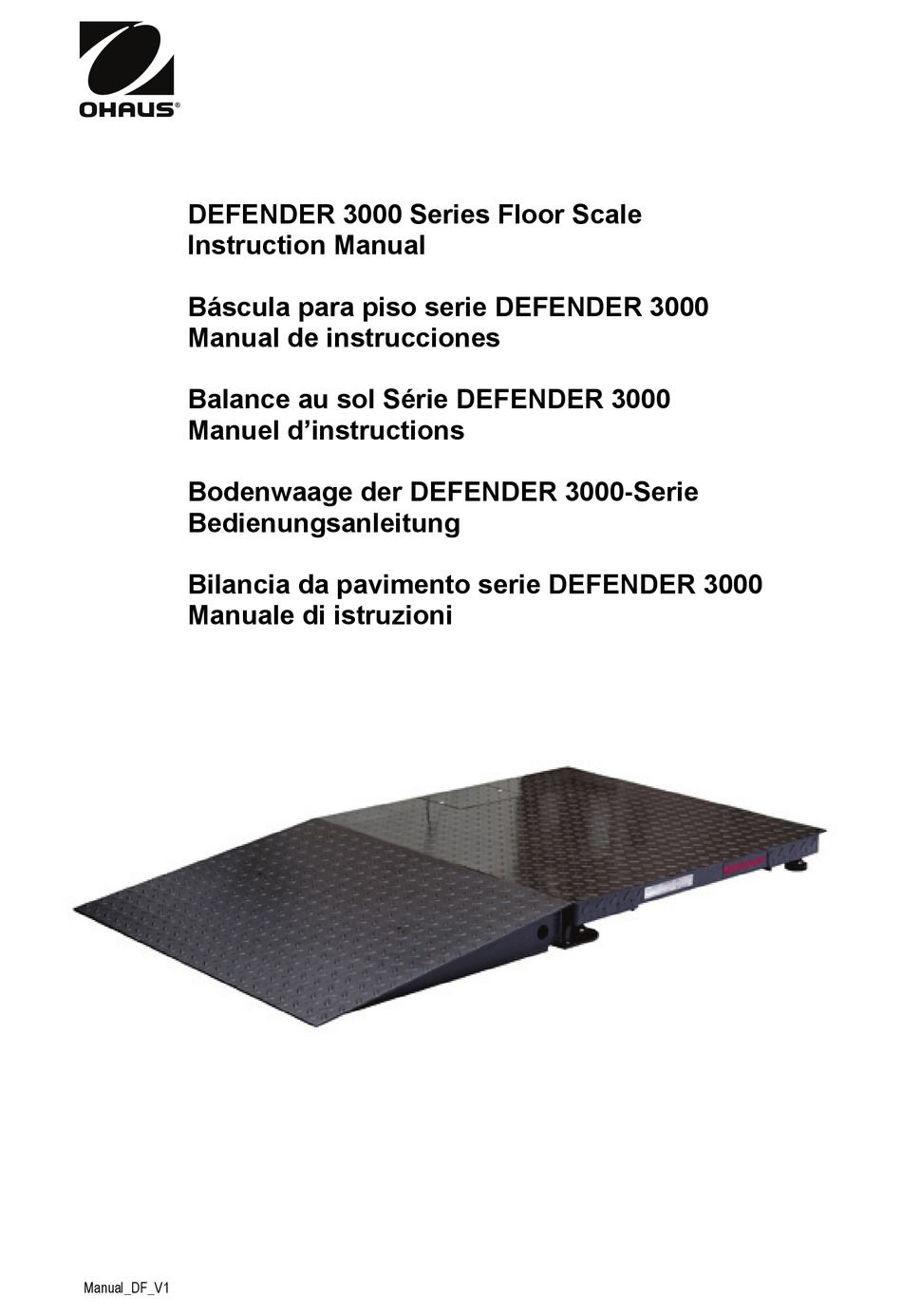 OHAUS DEFENDER 3000 SERIES INSTRUCTION MANUAL Pdf Download ManualsLib