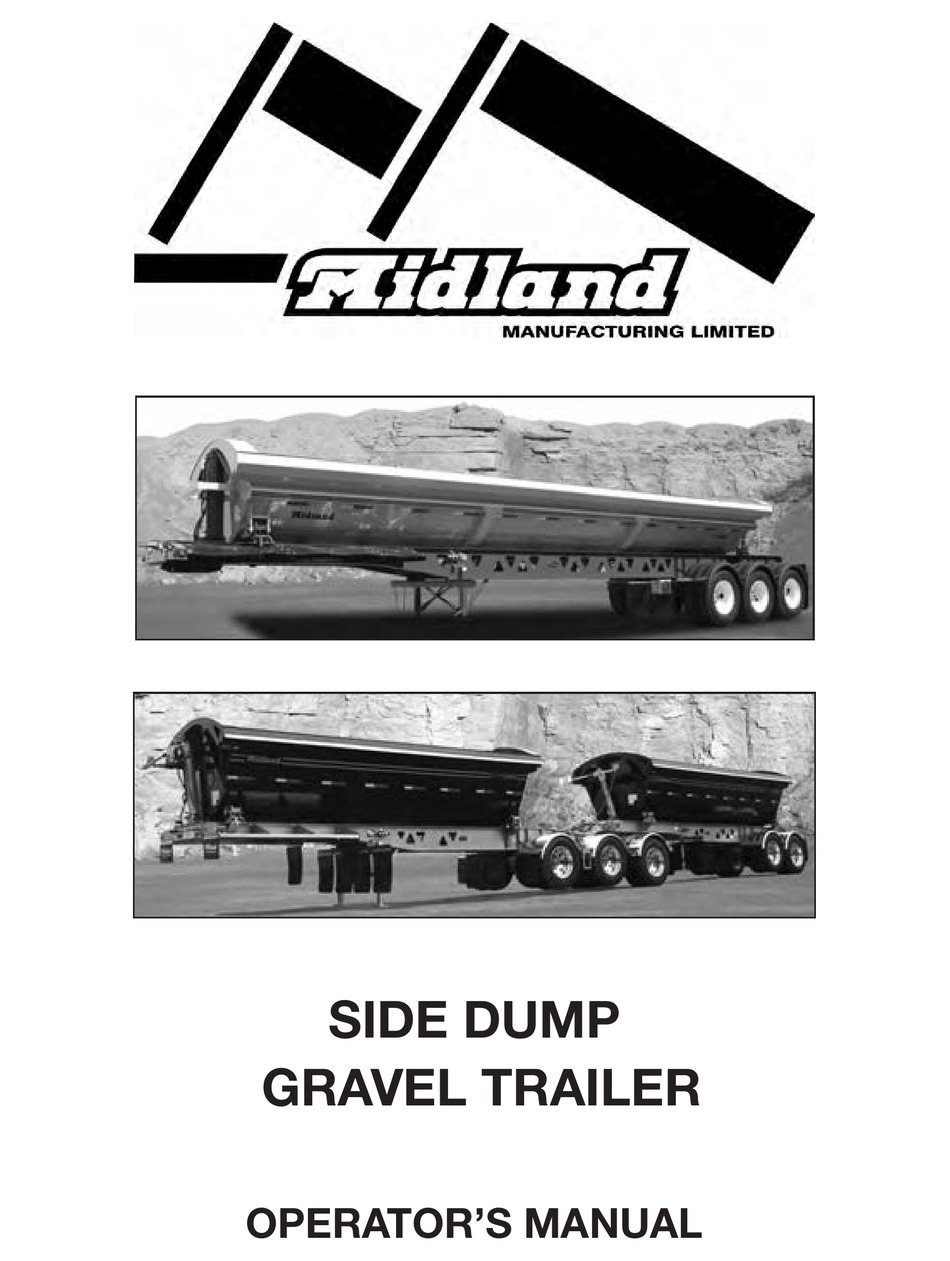 MIDLAND SIDE DUMP GRAVEL TRAILER OPERATOR'S MANUAL Pdf Download