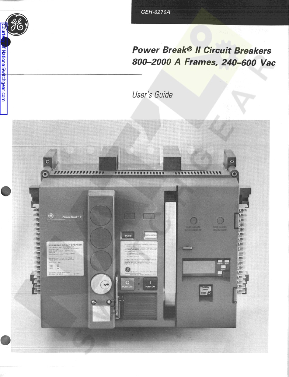 GE POWER BREAK II USER MANUAL Pdf Download ManualsLib