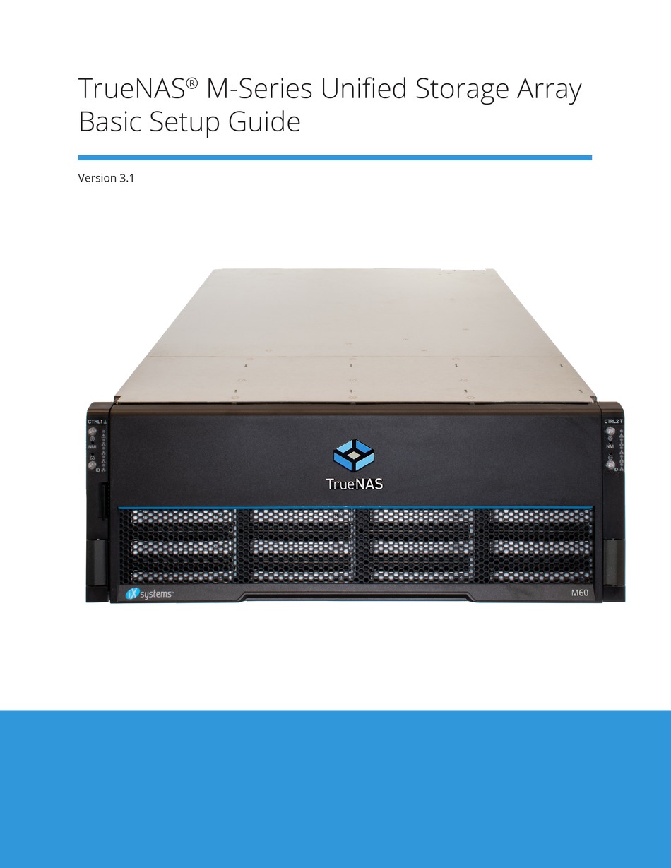 TRUENAS M SERIES BASIC SETUP MANUAL Pdf Download ManualsLib