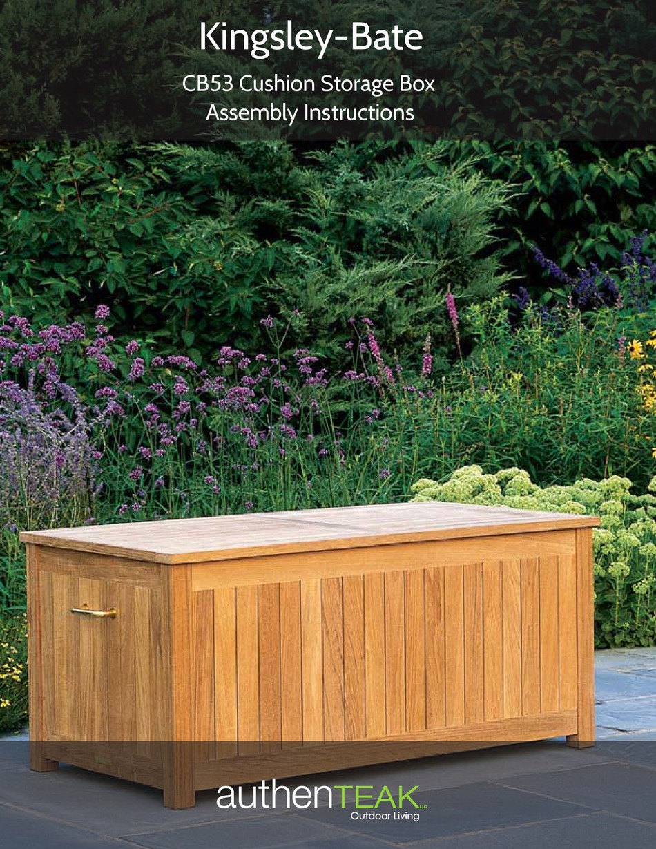 KINGSLEYBATE CB53 ASSEMBLY INSTRUCTIONS Pdf Download ManualsLib