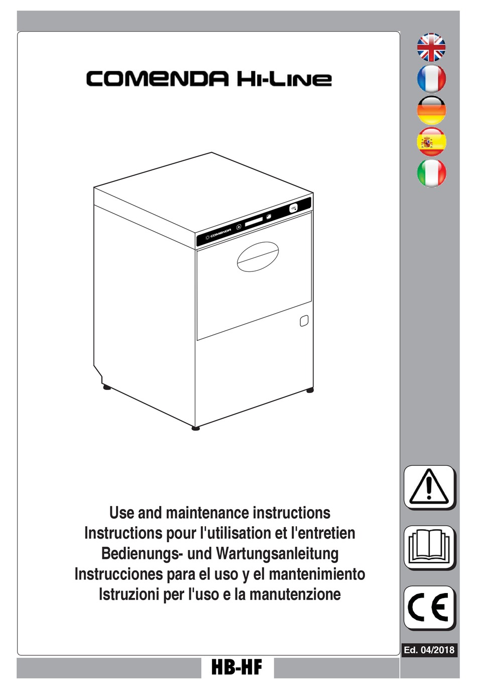 COMENDA HILINE HB24 SERIES USE AND MAINTENANCE INSTRUCTIONS Pdf