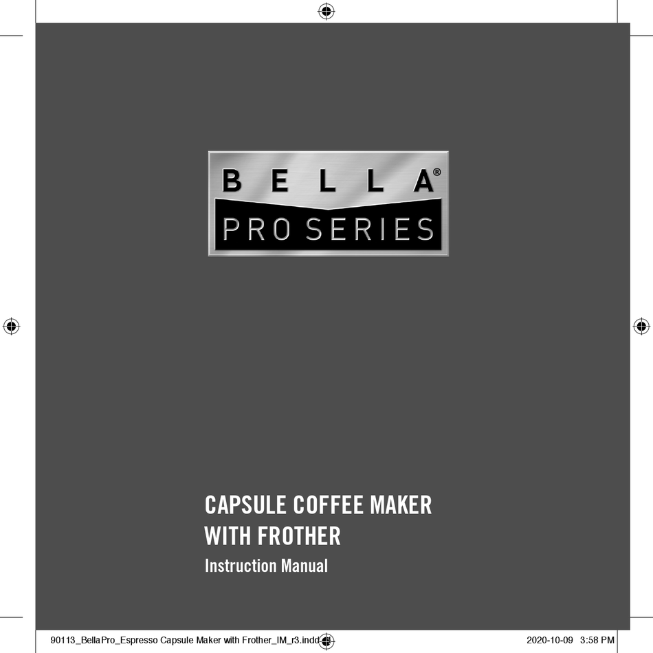 BELLA PRO SERIES INSTRUCTION MANUAL Pdf Download ManualsLib