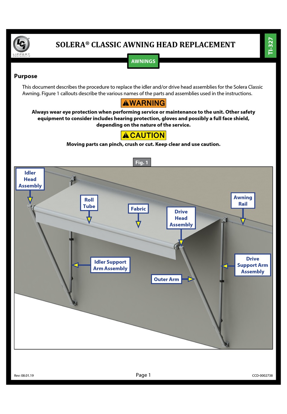 LIPPERT COMPONENTS SOLERA CLASSIC AWNING REPLACEMENT Pdf Download 
