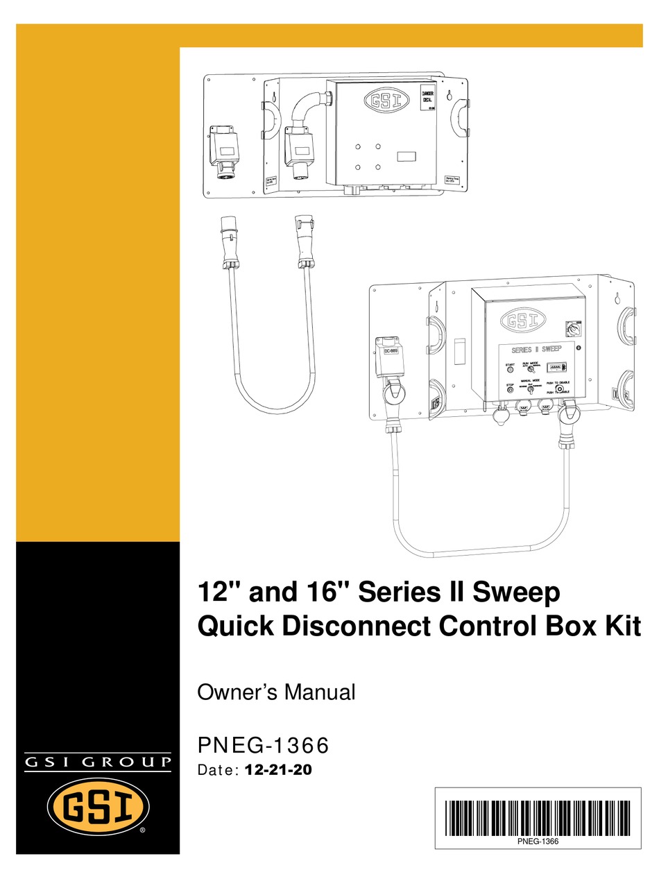 GSI GROUP II SWEEP SERIES OWNER'S MANUAL Pdf Download ManualsLib