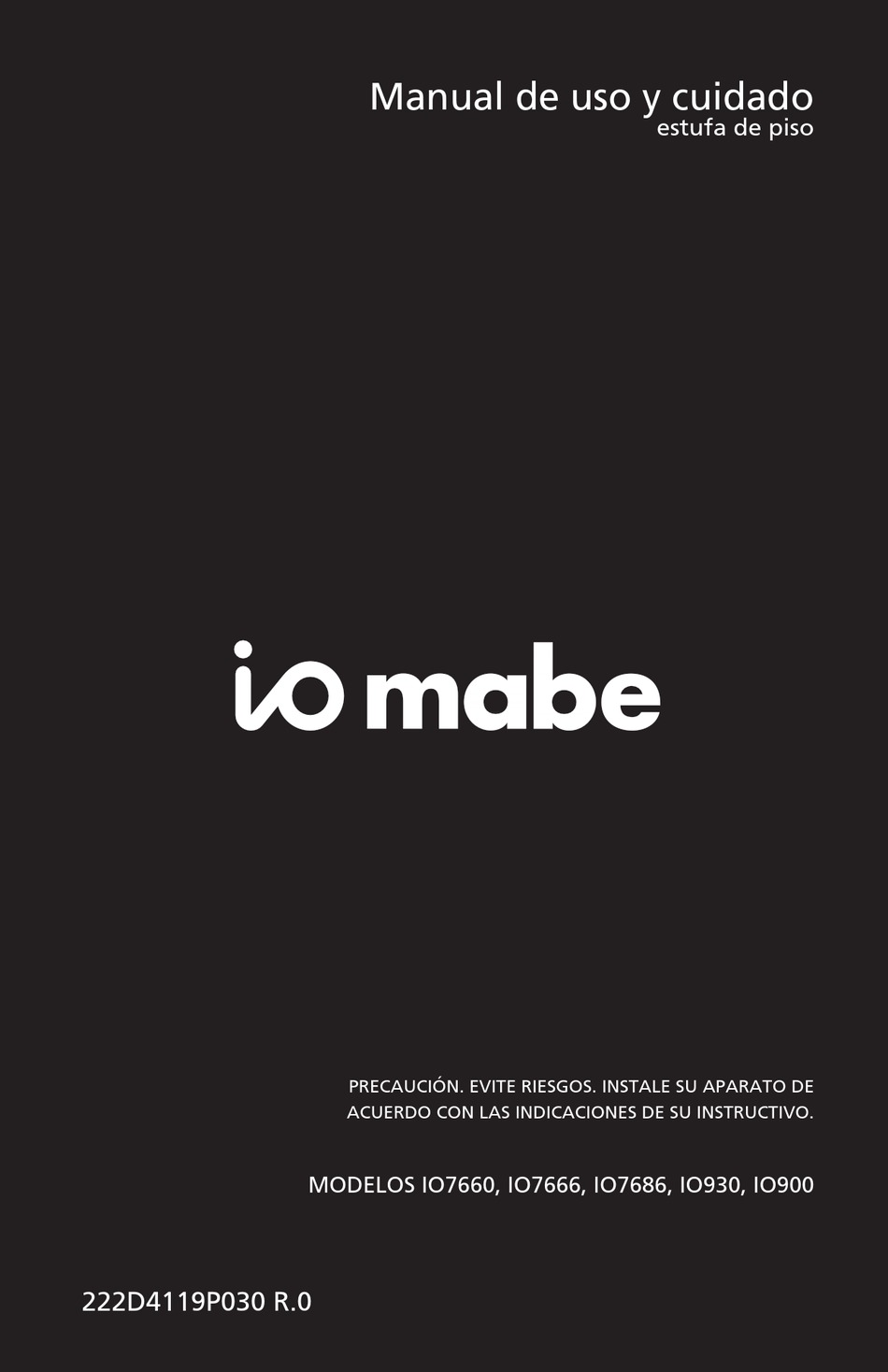 IO MABE IO7660 OWNER'S MANUAL Pdf Download | ManualsLib
