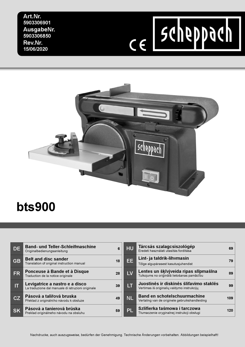 Scheppach 5903306901 Translation Of Original Instruction Manual Pdf Download Manualslib 8083