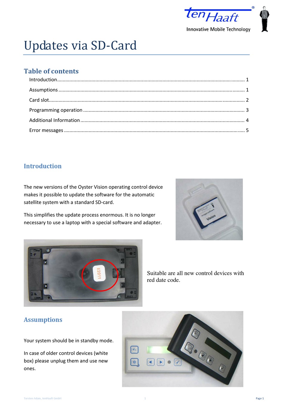 TENHAAFT OYSTER VISION II QUICK START MANUAL Pdf Download ManualsLib TENHAAFT OYSTER VISION II QUICK START MANUAL Pdf Download ManualsLib