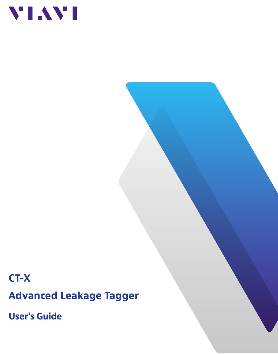 VIAVI CT-X USER MANUAL Pdf Download | ManualsLib