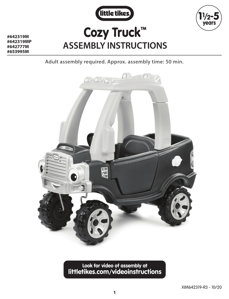 little tikes cozy truck front axle