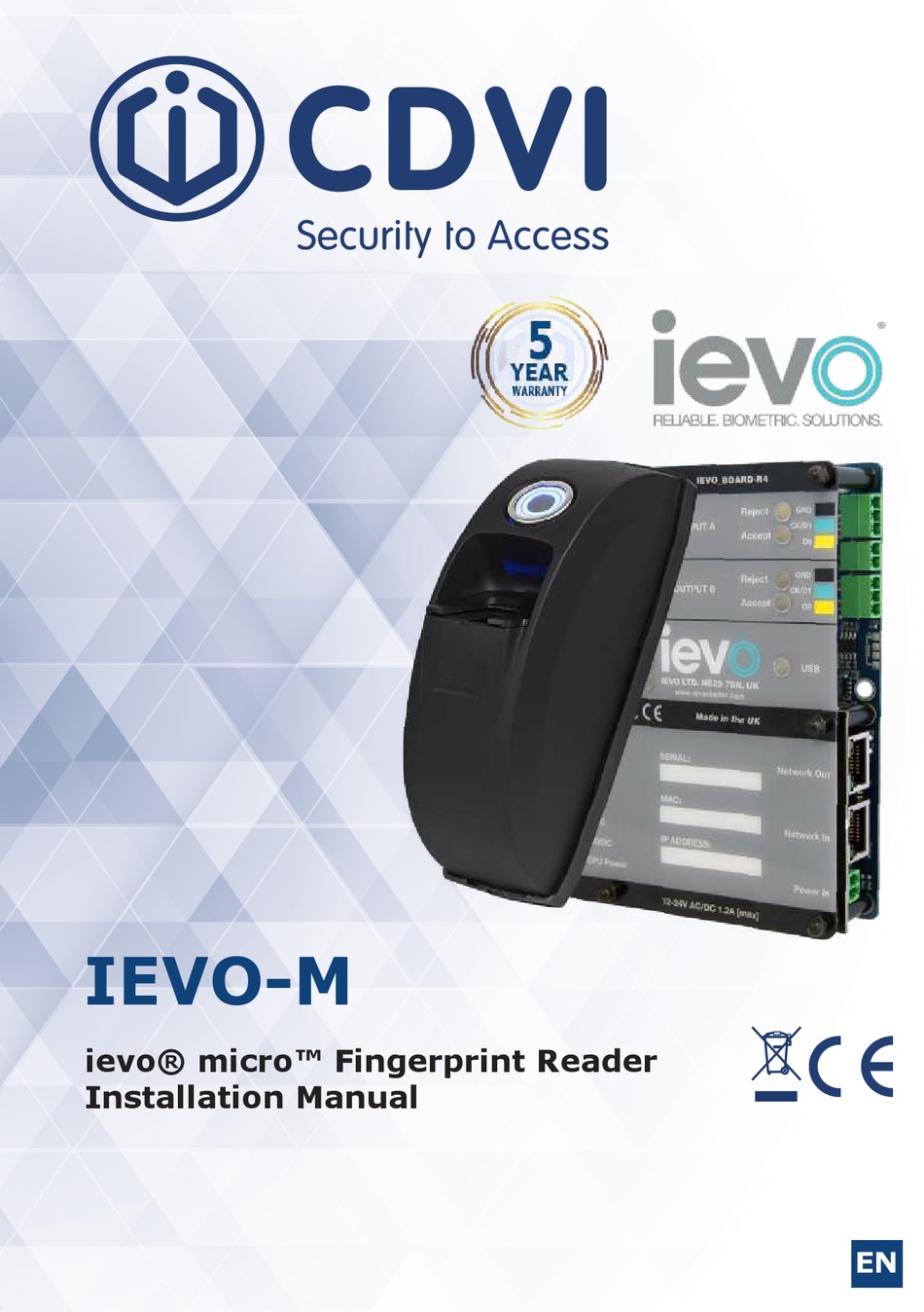Ievo Fingerprint reader ACU Only 