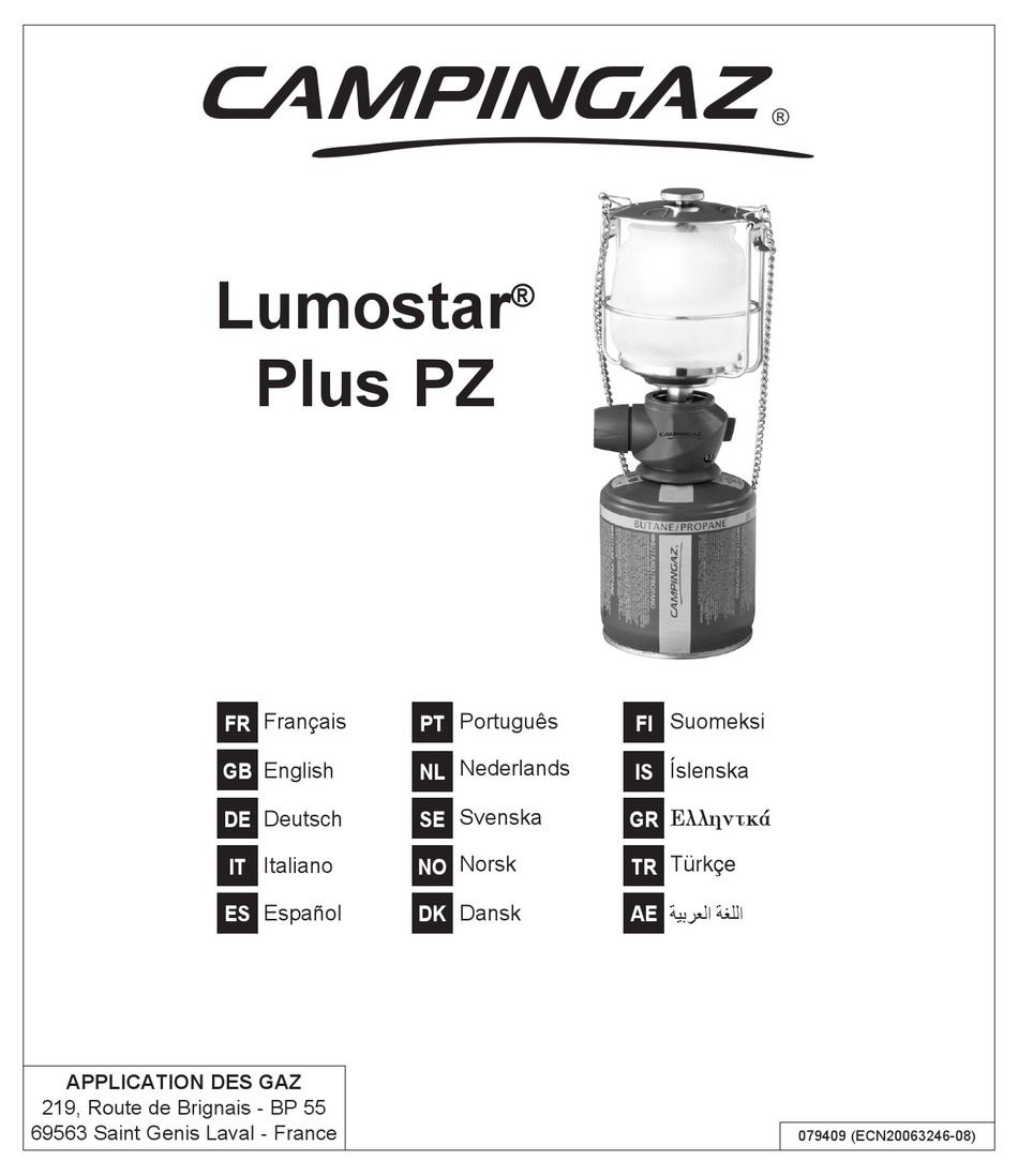 CAMPINGAZ LUMOSTAR PLUS PZ INSTRUCTIONS FOR USE MANUAL Pdf Download