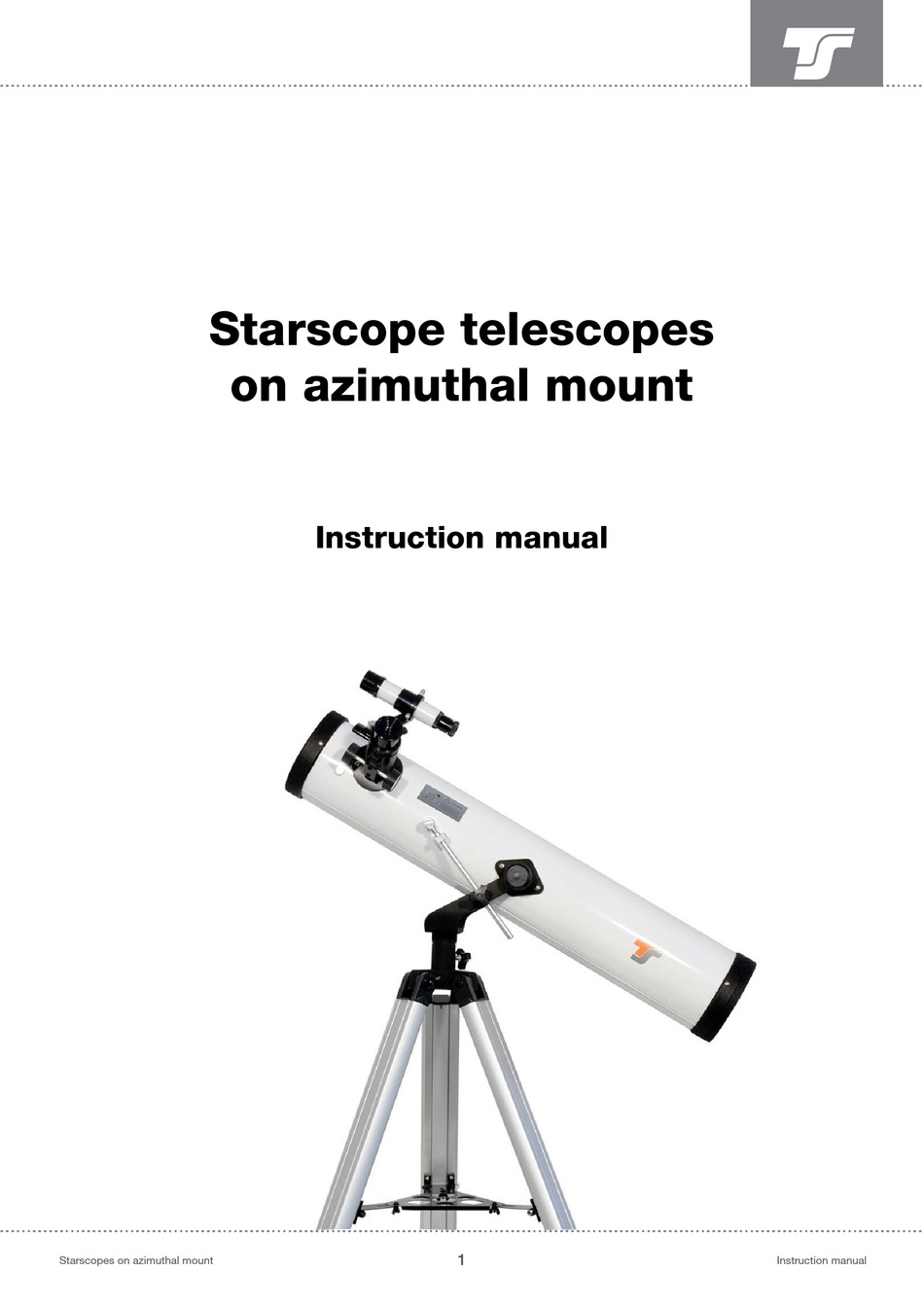 TS STARSCOPE 707 INSTRUCTION MANUAL Pdf Download ManualsLib