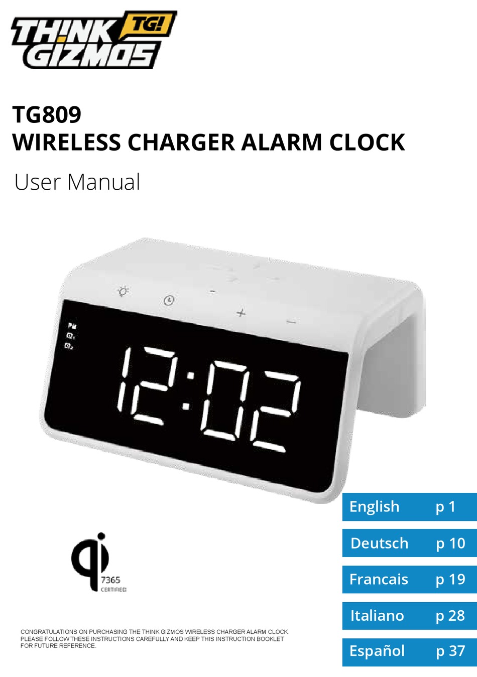 THINK GIZMOS TG809 USER MANUAL Pdf Download ManualsLib