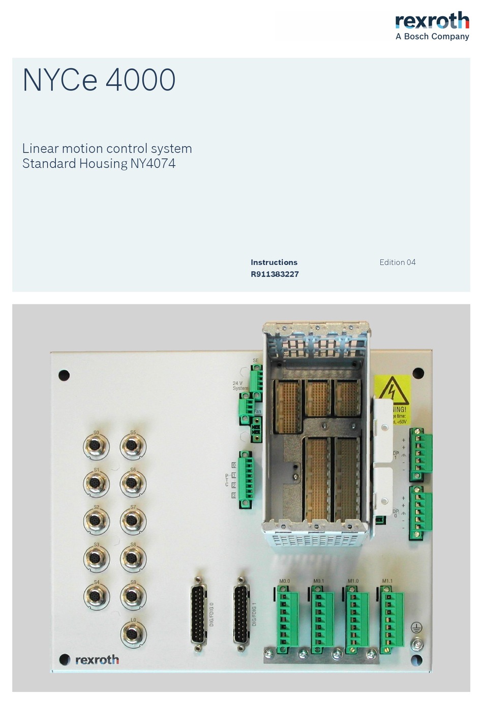 BOSCH REXROTH NYCE 4000 INSTRUCTION MANUAL Pdf Download ManualsLib