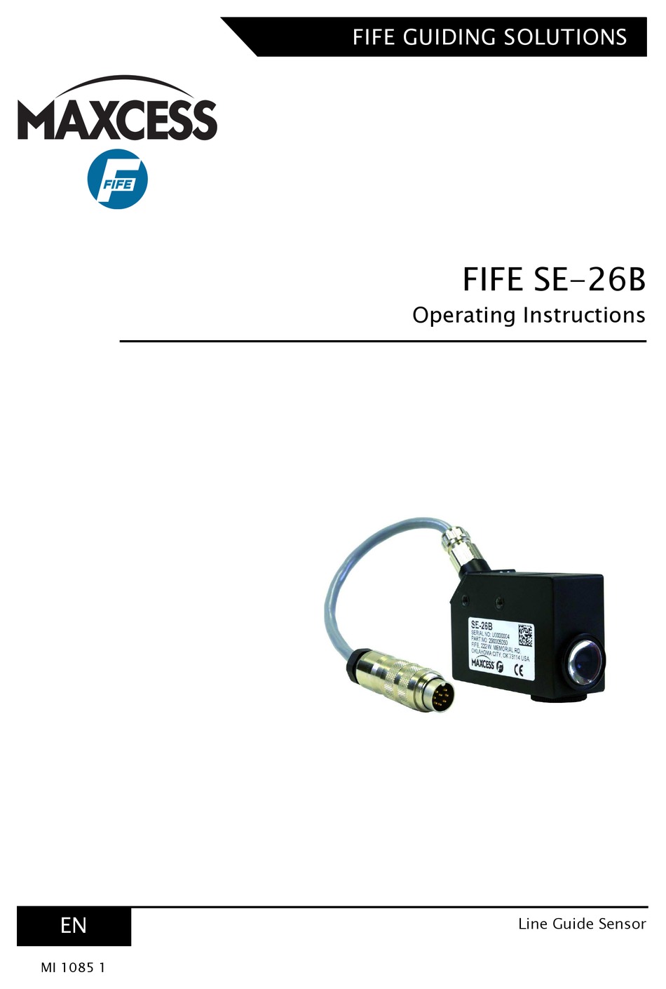 FIFE MAXCESS SE26B OPERATING INSTRUCTIONS MANUAL Pdf Download ManualsLib