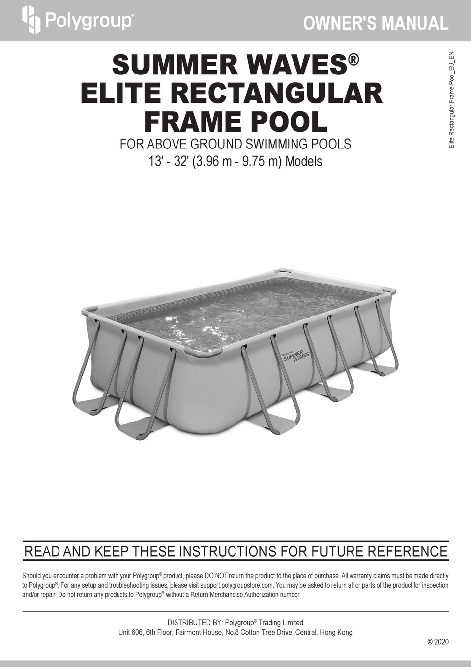 summer waves rx600 manual