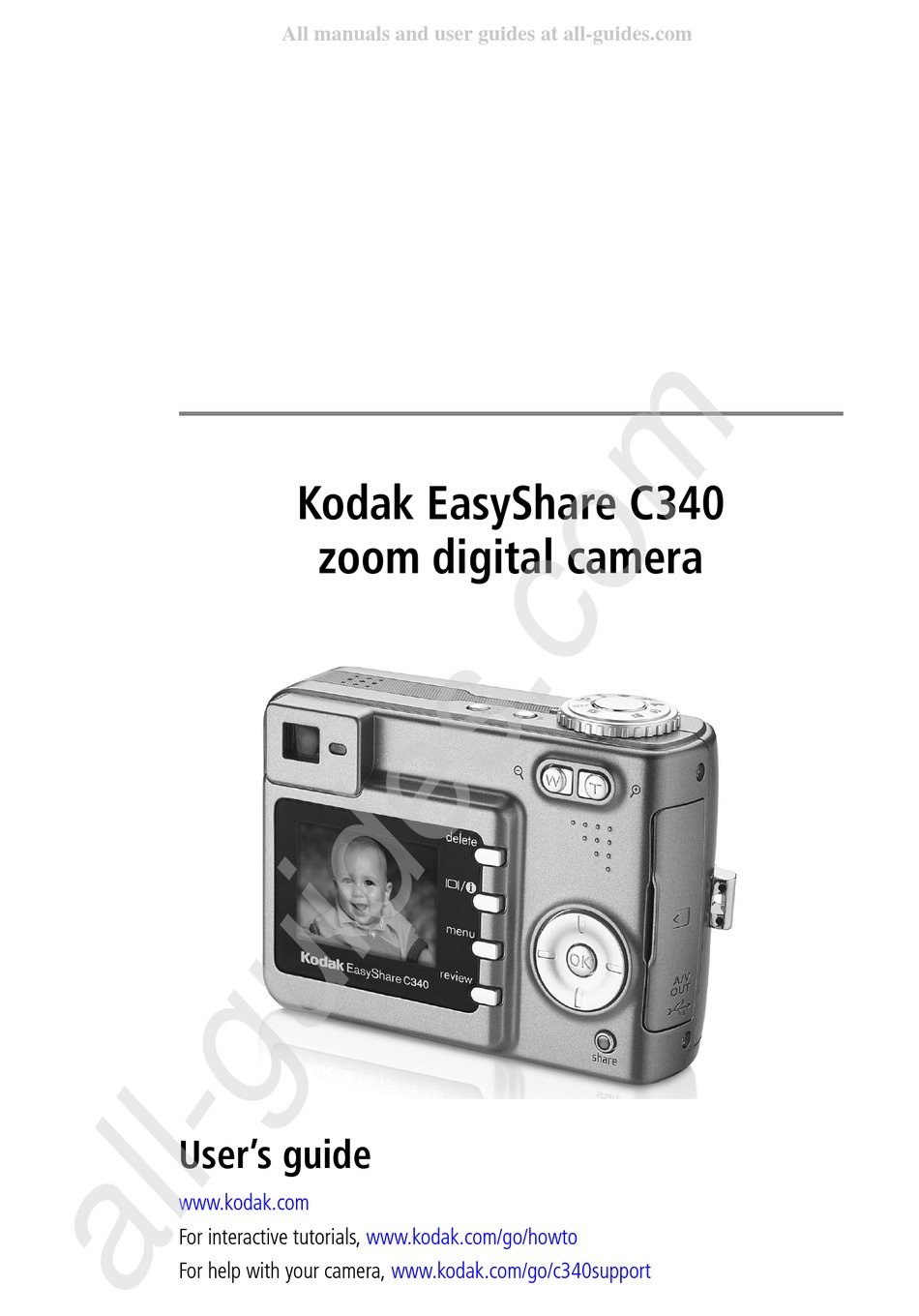 KODAK EASYSHARE C340 USER MANUAL Pdf Download | ManualsLib