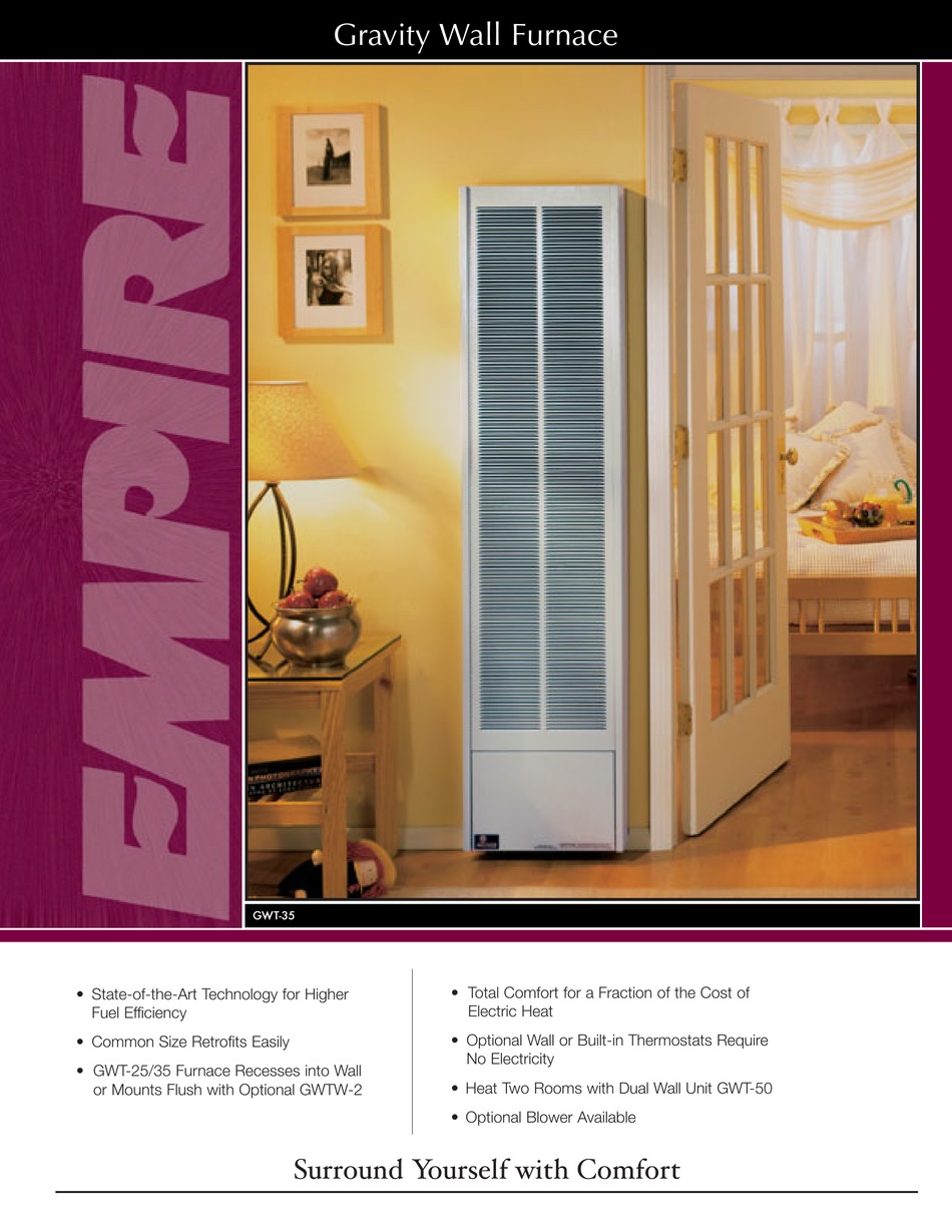 EMPIRE HEATING SYSTEMS GWT25 OWNER'S MANUAL Pdf Download ManualsLib