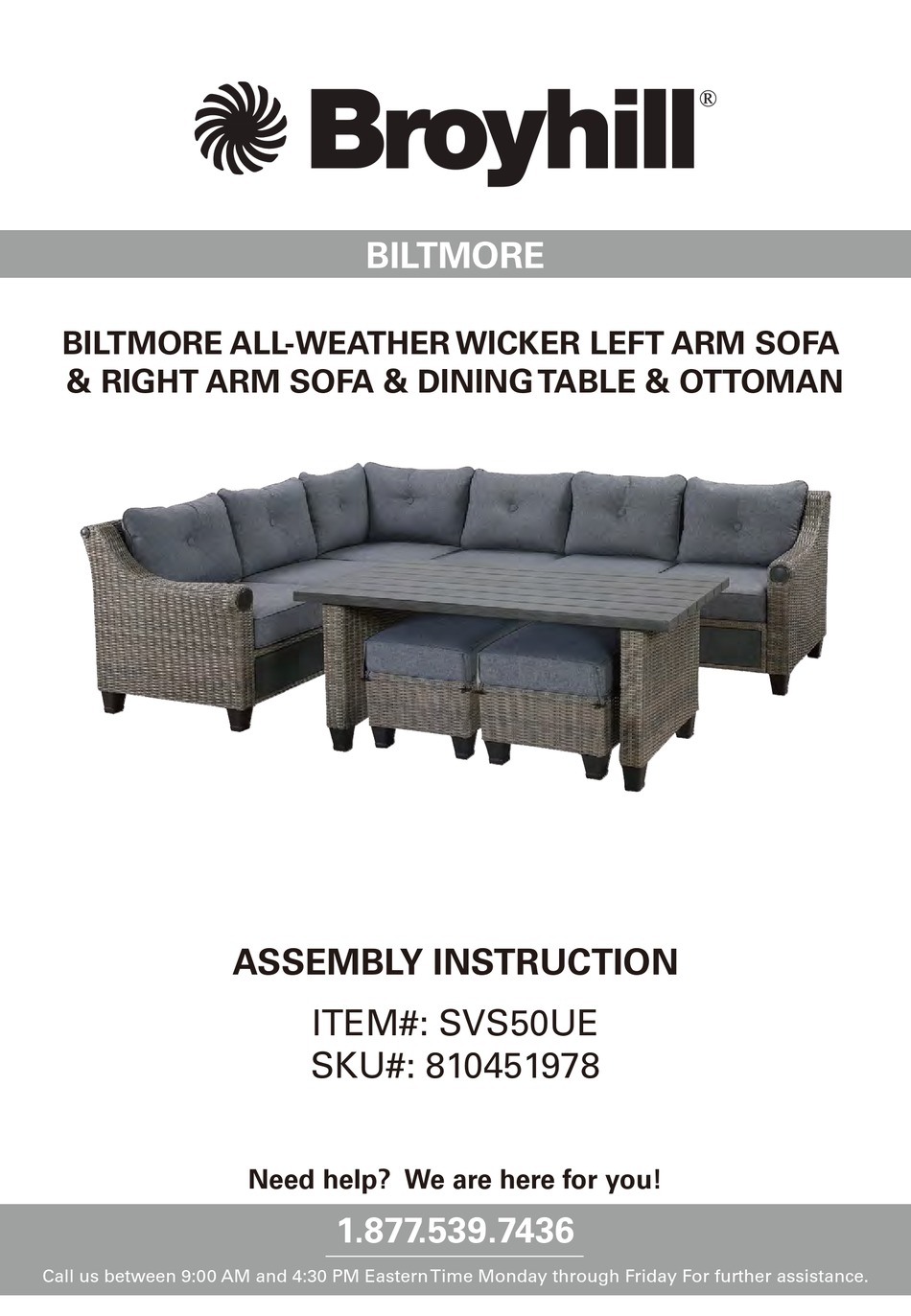 BROYHILL BILTMORE ASSEMBLY INSTRUCTION MANUAL Pdf Download ManualsLib