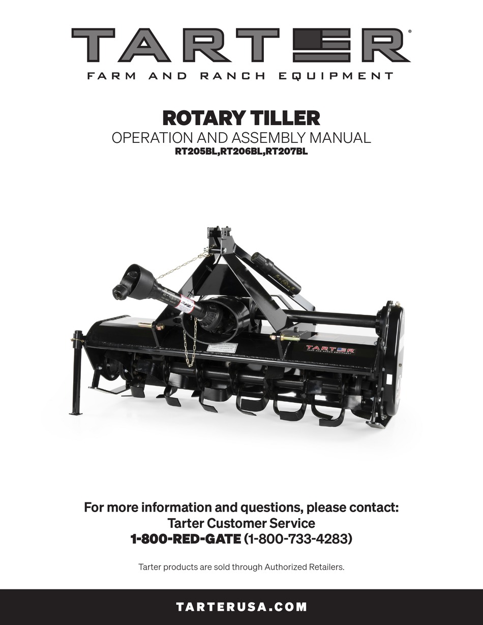 tarter tiller manual