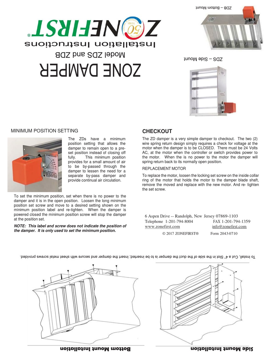 ZONEFIRST ZDS INSTALLATION INSTRUCTION Pdf Download ManualsLib