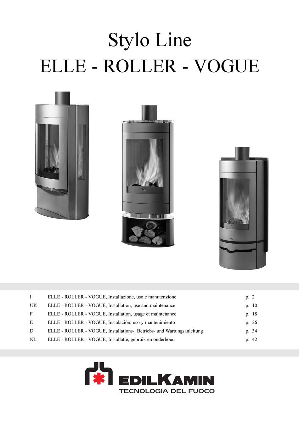 EDILKAMIN STYLO ELLE INSTALLATION, USE AND MAINTENANCE MANUAL Pdf ...