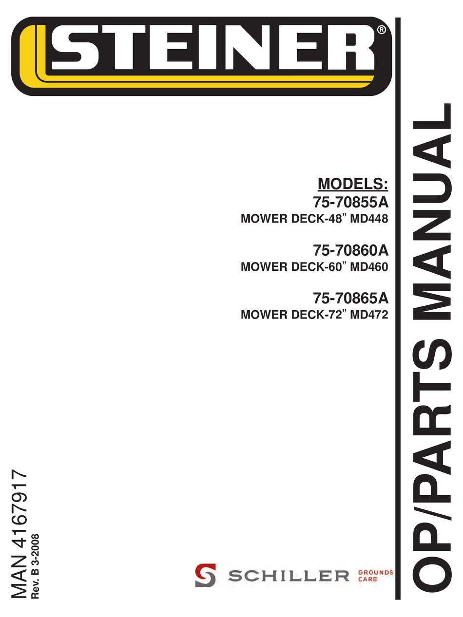 SCHILLER STEINER MD448 OP/PARTS MANUAL Pdf Download ManualsLib