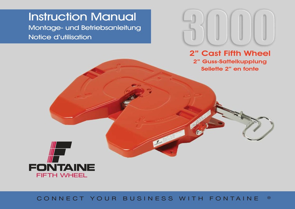 FONTAINE 3000 INSTRUCTION MANUAL Pdf Download ManualsLib