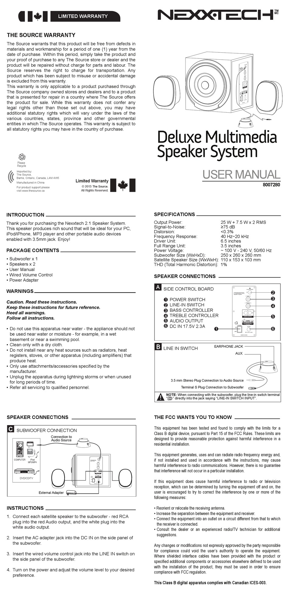 NEXXTECH 8007280 USER MANUAL Pdf Download ManualsLib