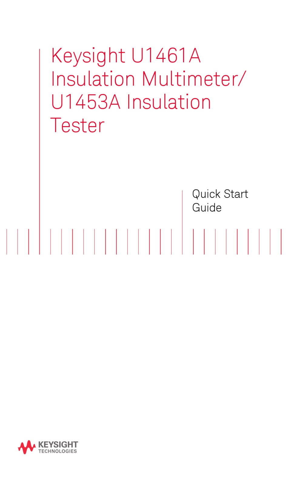 KEYSIGHT U1461A QUICK START MANUAL Pdf Download ManualsLib