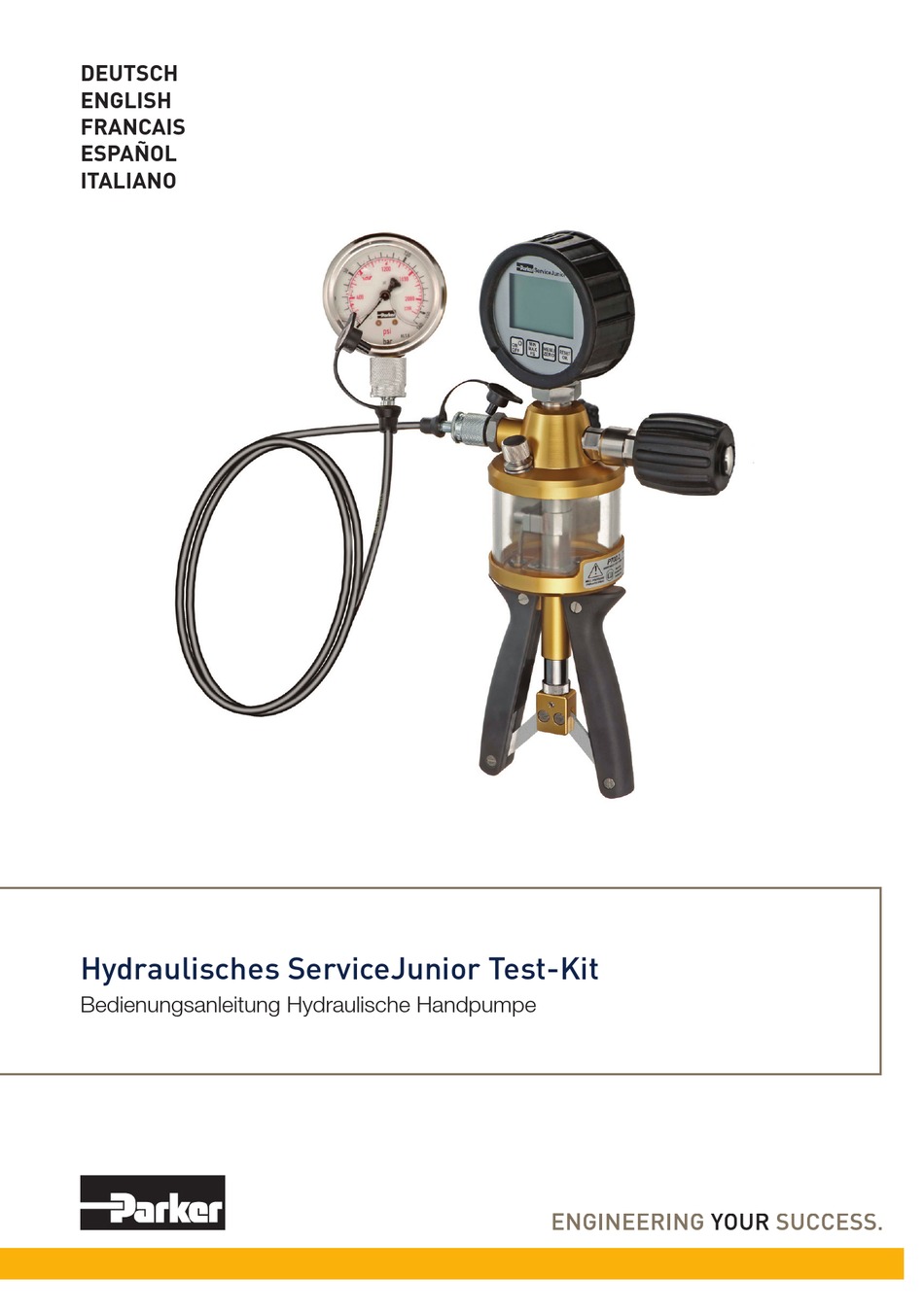 PARKER SERVICEJUNIOR TEST KIT OPERATING MANUAL Pdf Download ManualsLib