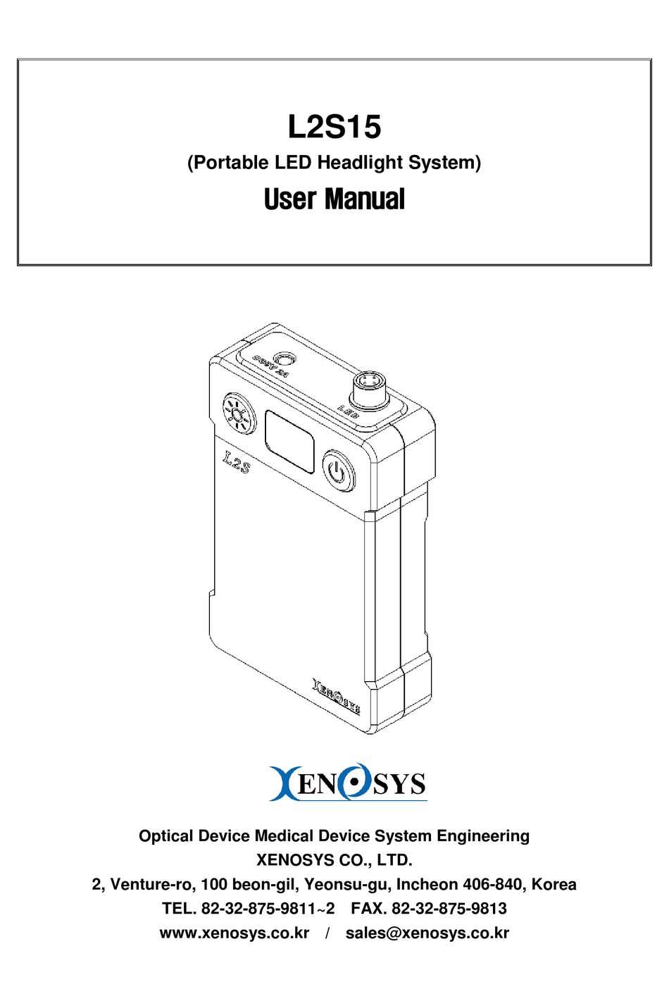 XENOSYS L2S15 USER MANUAL Pdf Download ManualsLib