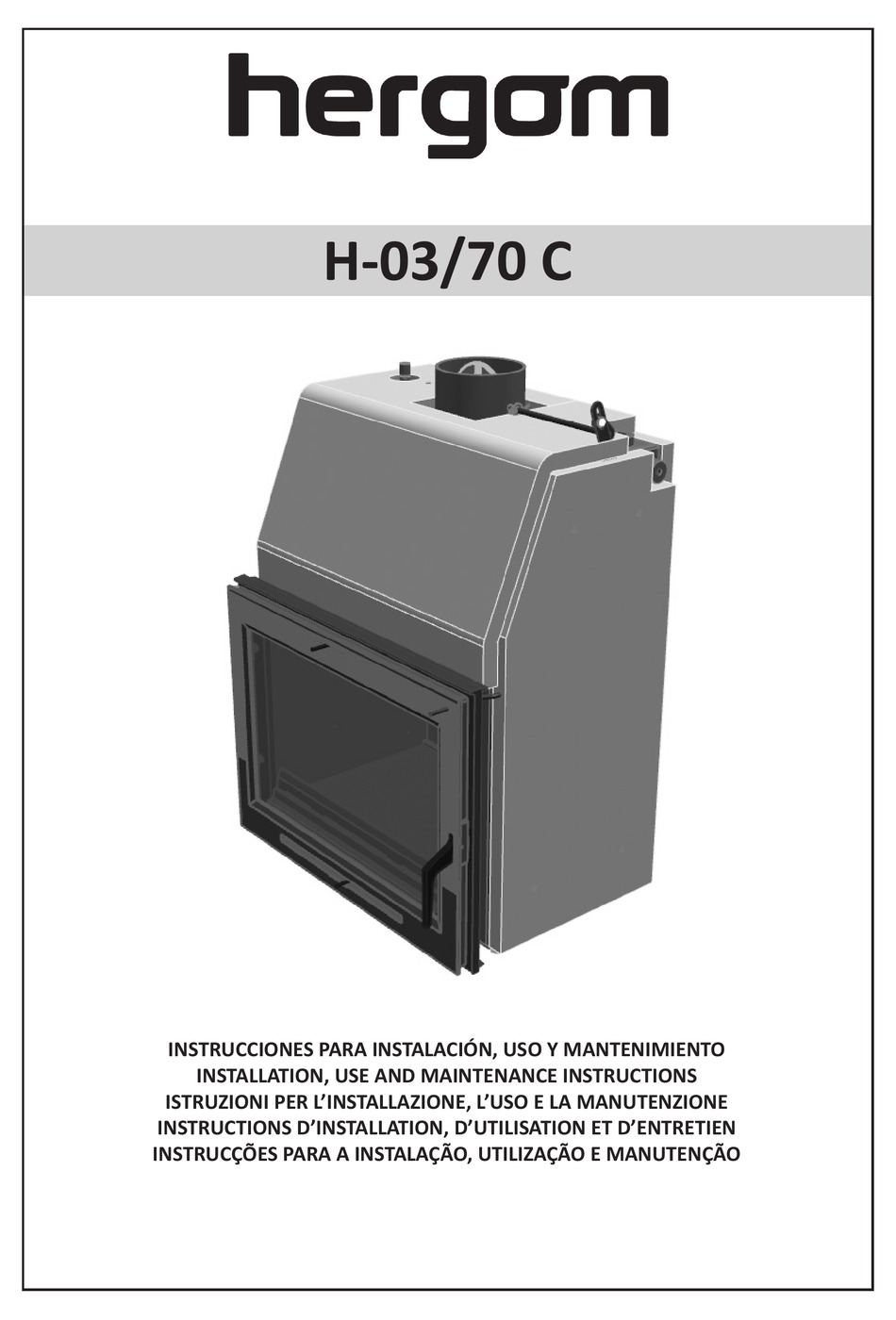 Hergom H C Installation Use And Maintenance Instructions Pdf Download Manualslib