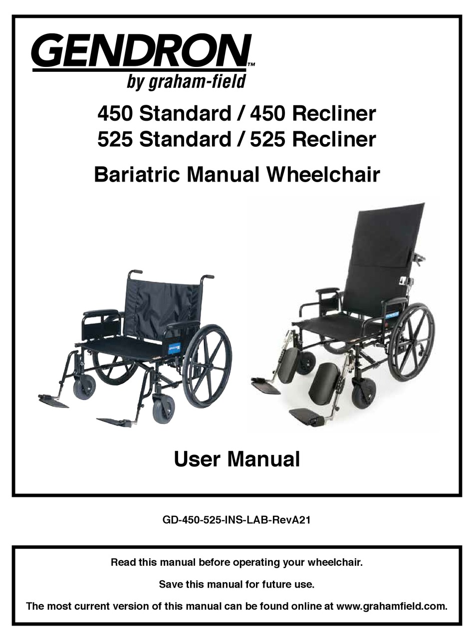 GRAHAM FIELD GENDRON 450 STANDARD USER MANUAL Pdf Download ManualsLib