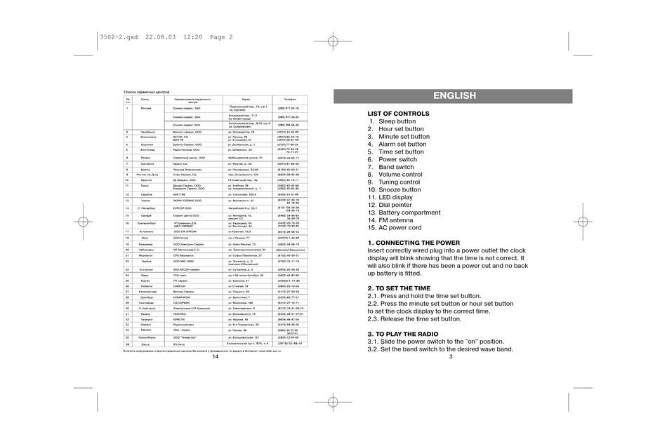 VITEK VT-3502 MANUAL Pdf Download | ManualsLib
