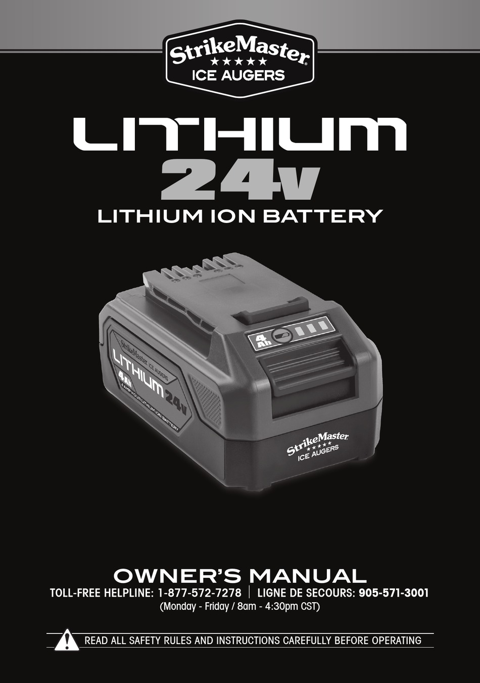 STRIKEMASTER LITHIUM 24V OWNER