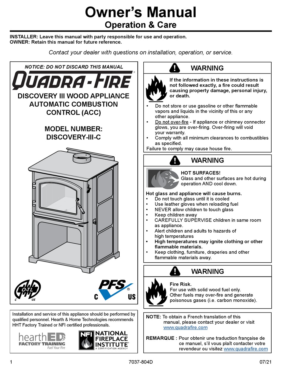 QUADRAFIRE DISCOVERYIIIC OWNER