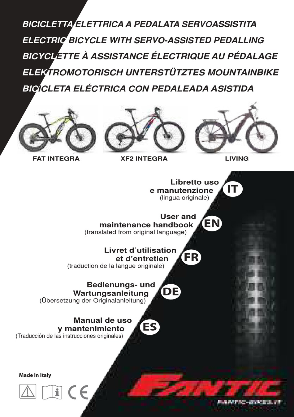FANTIC FAT INTEGRA USER AND MAINTENANCE HANDBOOK Pdf Download ManualsLib