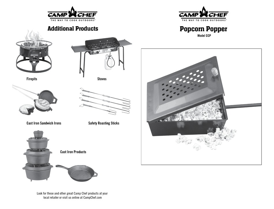 CAMP CHEF CCP MANUAL Pdf Download ManualsLib