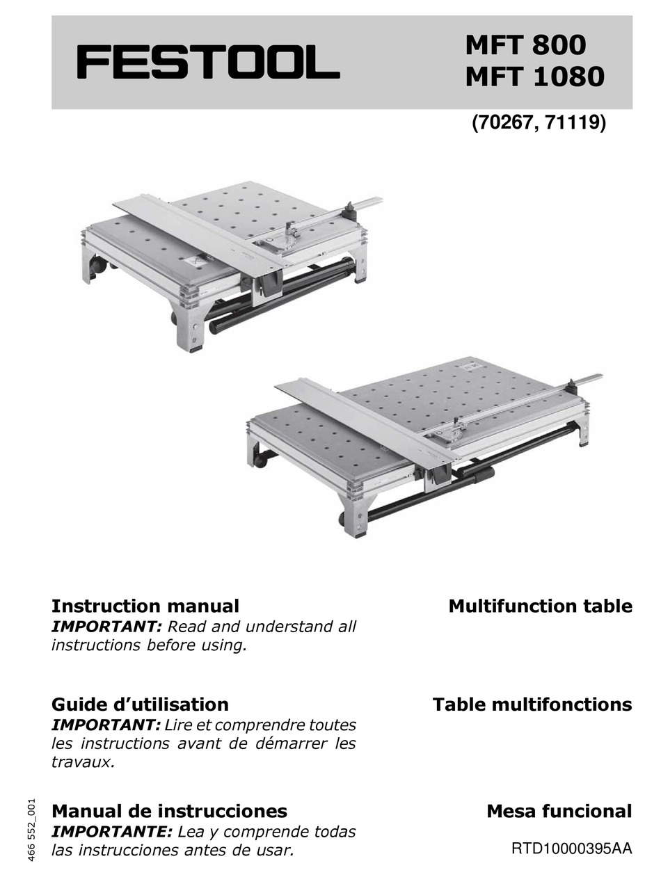 Стол festool mft 800