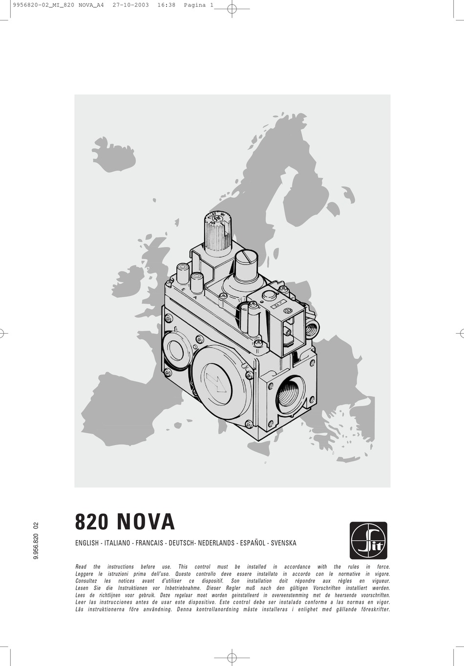 Nova 820 sit схема